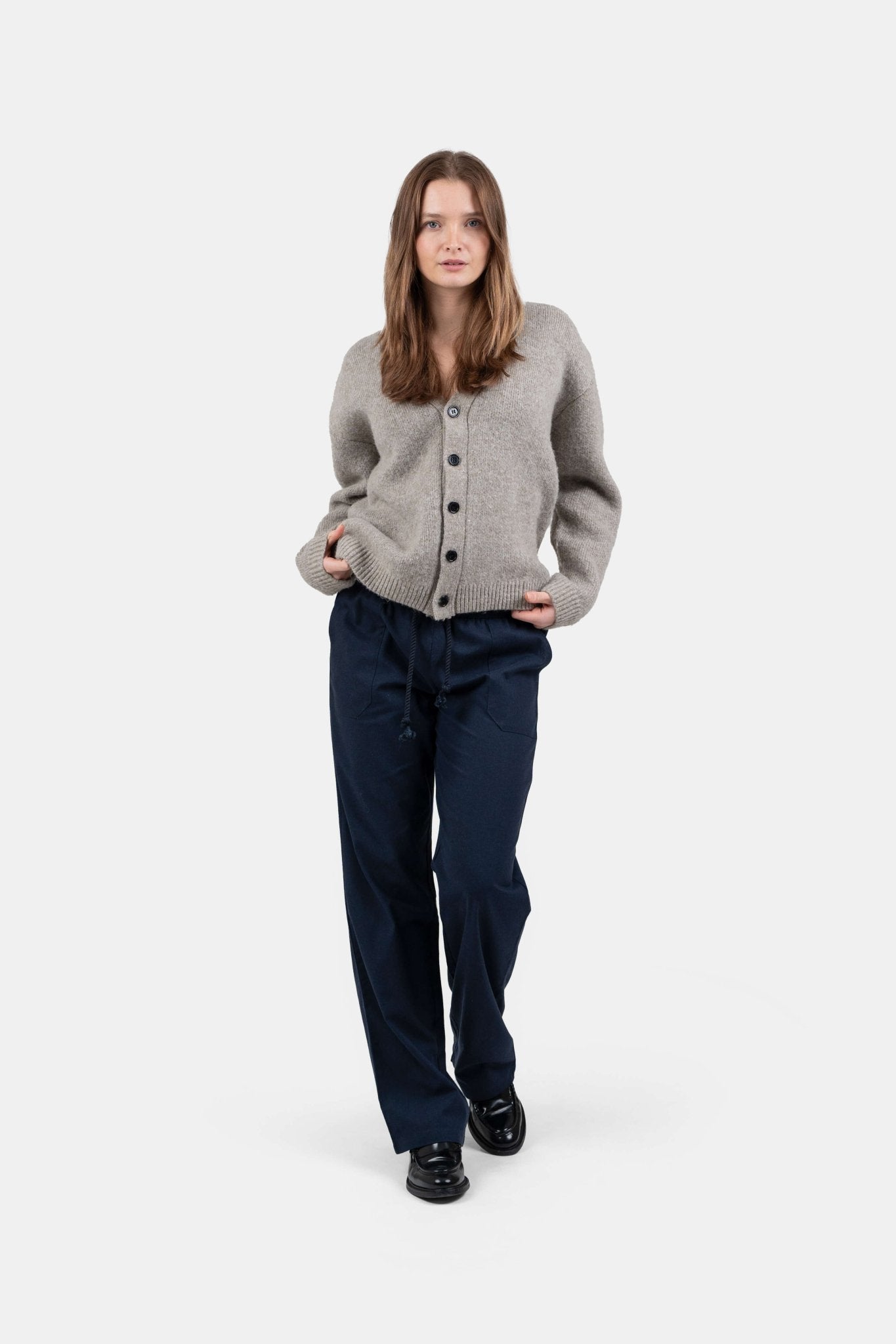 Heavyweight Hørbukser Lavtaljede Navy | Skagen-clothing.dk